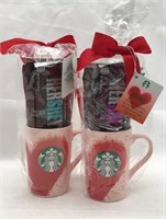 2 Starbucks Love Mugs - Cookie & Ground Coffee May