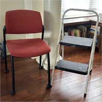 Office Chair and Stepstool