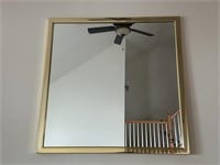 Large Brass Frame Mirror