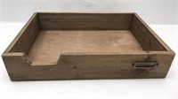 Wood Desk Incoming Box