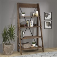 $143 Walker Edison Solid Wood Ladder Bookshelf