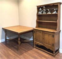 Table and Dry Sink Cabinet