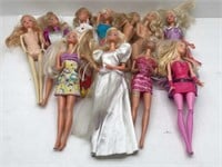10 Barbie Dolls - Assorted