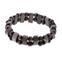 Tank Cats Black&Dark Purple Stretch Bracelet