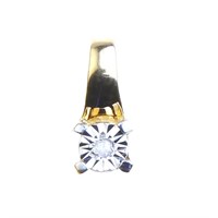 Princess Illusion setting Diamond Pendant