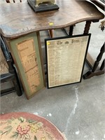 Antique Framed Newspapers