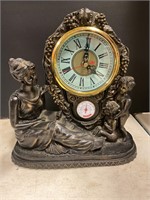 Mantle clock with thermometer 81/2 “ tall