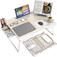 New $120 Laptop Desk for Bed (White Oak)