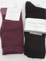 2pr Nwt Charter Club Socks Burgundy Sparkle &