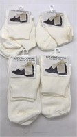 4pr Nwt Socks Liz Claiborne Classic Texture White4