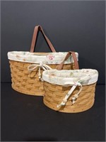 2 Longaberger Baskets- 2006 Large Scallop with