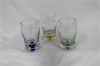 3 Artglass Cups