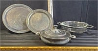 Vintage Knickerbocker Silverplate Serving dishes