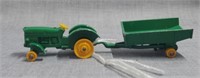 Match box John Deere tractor, Lesney and trailer