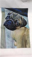 Pug Garden Outdoor Flag