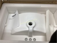 White sink top