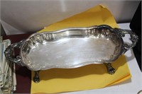 A Silverplated Footed Tray