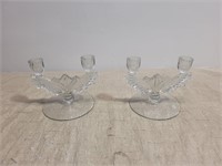 Candle Holders Cut Glass