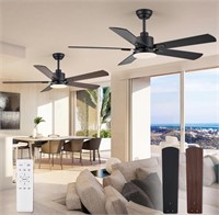 Ceiling Fans with Light, 52" Ceiling Fan w/ remote