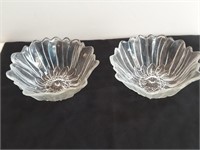2pc Lily Pons Marigold Bowls Clear Glass