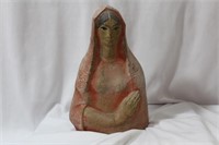A Clay or Cement Figure of St. Mary