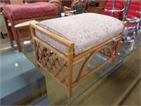 Bamboo Bustle Bench with Removable Cushion