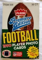 NEW 1990 Fleer Football Wax Box!