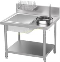 Stainless Steel Breading Table 39Inch