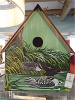 LOON PAINTED BIRDHOUSE 12"