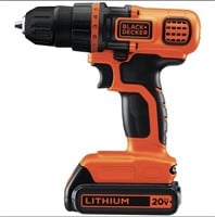 Black & Decker 20 Volt Lithium Drill