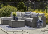 Ashley Petal Road Outdoor Loveseat Sectional