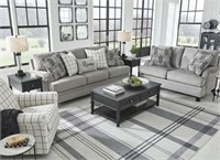 Ashley Davinca Charcoal 91" Sofa & Love Seat