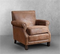 Chloe Antique Brown Club Chair