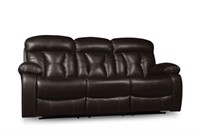 Home Elegance DBL REC Sofa w/Drop Down Table