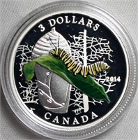 Canada $3 Animals Architects 2014 Caterpillar and