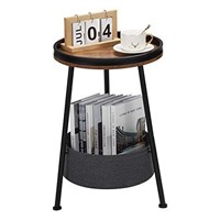 NEW $49 2 Tiers Round End Table