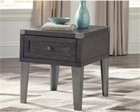 ASHLEY TODOE RUSTIC INDUSTRIAL END TABLE W/ USB