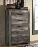 ASHLEY B440  WYNNLOW RUSTIC 5-DRAWER CHEST