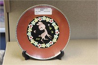 Chinese Cloisonne Plate  - Bambi