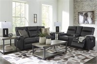 Ashley Axtellton Power Reclining Sofa & Love Seat