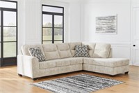 ASHLEY LONOKE 2-PIECE PARCHMENT SECTIONAL