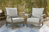 ASHLEY VISOLA OUTDOOR LOUNGE CHAIR WITH CUSHION