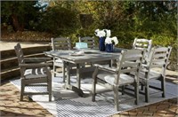 ASHLEY VISOLA 7-PC OUTDOOR DINING TABLE & 6 CHAIRS