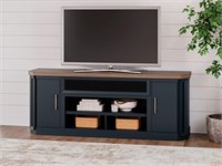 Ashley Landocken XL 83-in Blue & Gray TV Stand