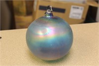 Iridescent Glass Sphere Ornament