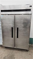 DELFIELD S/S 2 DR REACH-IN FREEZER ON WHEELS