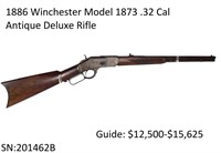 1886 Winchester Model 1873 .32 Cal Antique Deluxe