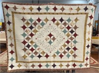 PAIR OF QUILTS W/ EMBROIDERY