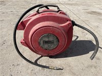 Red air hose reel