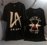 WWE- 2 XL T-Shirts Including L.A Knight &
